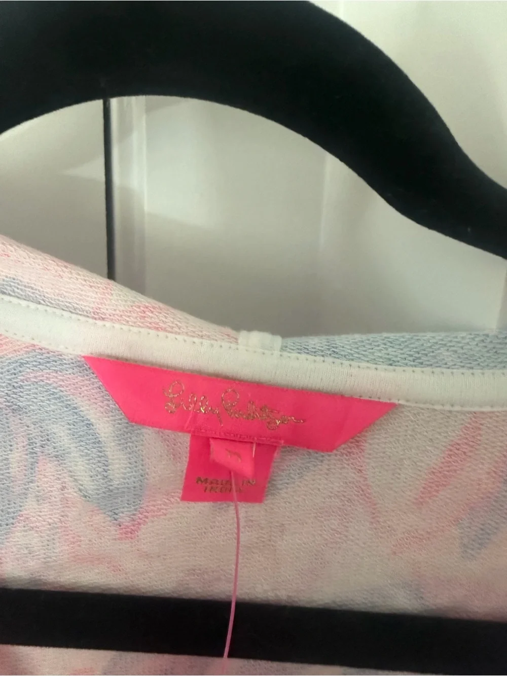 NWT Lilly Pulitzer Kiawah Hoodie in Pink Isle Snappy Turtle - Picture 7 of 7